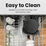 Chefman TurboFry Touch Air Fryer, 5-Quart Family Size