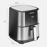 Chefman TurboFry Touch Air Fryer, 5-Quart Family Size