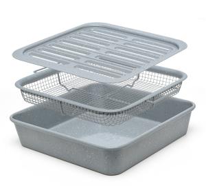 EaZy MealZ Air Fry Set: Crisper Basket & Tray