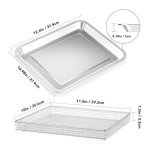Stainless Steel Air Fryer Pan for Cuisinart TOA-060/065