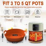 Reusable Silicone Air Fryer Liners - 2 Pack