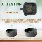 Reusable Silicone Air Fryer Liners - Grey (8.6")