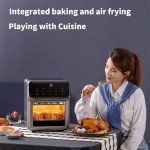 Large Capacity Electric Air Fryer with 360° Baking