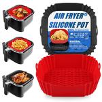 2-Pack Square Silicone Air Fryer Liners 8 Inch