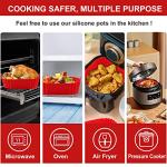 2-Pack Square Silicone Air Fryer Liners 8 Inch