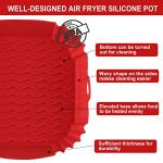 2-Pack Square Silicone Air Fryer Liners 8 Inch