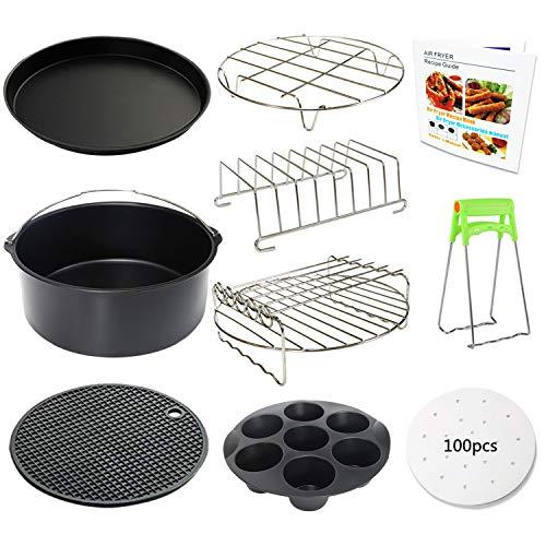 10-Piece 8-Inch Air Fryer Accessory Set