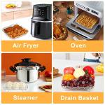 Stackable Square Air Fryer Rack Set, 8-inch Stainless Steel
