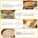12-Piece Air Fryer Accessories Kit Universal Fit