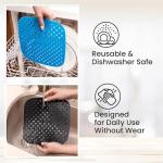 Lotteli Kitchen Silicone Air Fryer Liners 3 Pack + Cheat Sheet