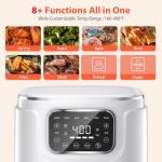 Beelicious® 5.8QT Digital Air Fryer - White