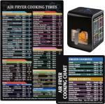 2-Pack Air Fryer Cheat Sheet Magnet Set