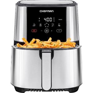Chefman TurboFry Touch Air Fryer, 5-Quart Family Size