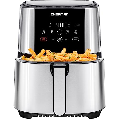 Chefman TurboFry Touch Air Fryer, 5-Quart Family Size