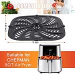 Nonstick Air Fryer Grill Pan - Upgraded, 8 QT