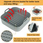 BYKITCHEN 8" Silicone Pot: Reusable Liners & Basket