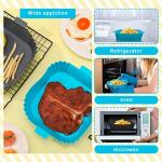 2 Silicone Liners for 7.8 Inch Air Fryer