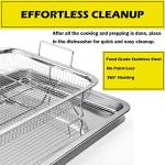 Stainless Steel Air Fryer Set: Crisper Tray, Wire Rack