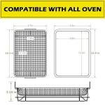 Stainless Steel Air Fryer Set: Crisper Tray, Wire Rack
