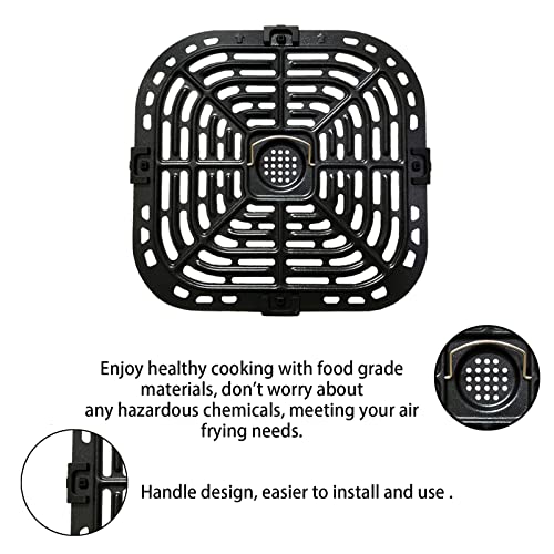 Upgraded Square Grill Pan Tray for Instants Air Fryers
