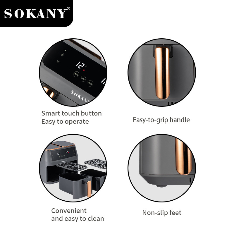 8L Multifunctional Air Fryer - Oil Free, Automatic
