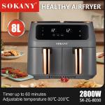 8L Multifunctional Air Fryer - Oil Free, Automatic