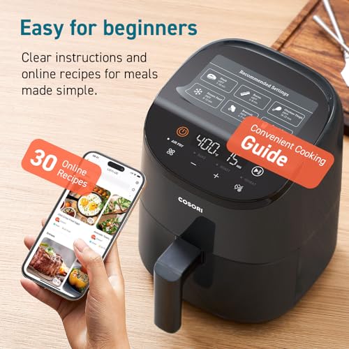 COSORI 4-in-1 Compact Air Fryer, 2.1Qt