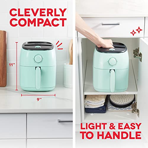 DASH Tasti-Crisp™ Compact Electric Air Fryer, Aqua