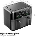 Chefman 6QT Dual Basket Digital Air Fryer