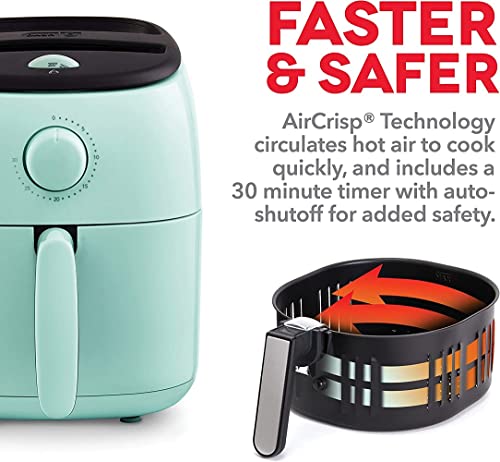 DASH Tasti-Crisp™ Compact Electric Air Fryer, Aqua