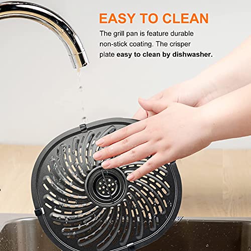 PowerXL Vortex 7 QT Air Fryer Accessories: Stainless Steel Grill Pan