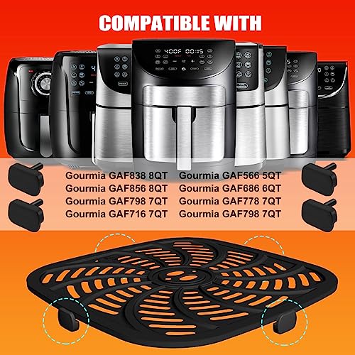 Gourmia Air Fryer Oven: 4PCS Silicone Feet-Resistant Replacement