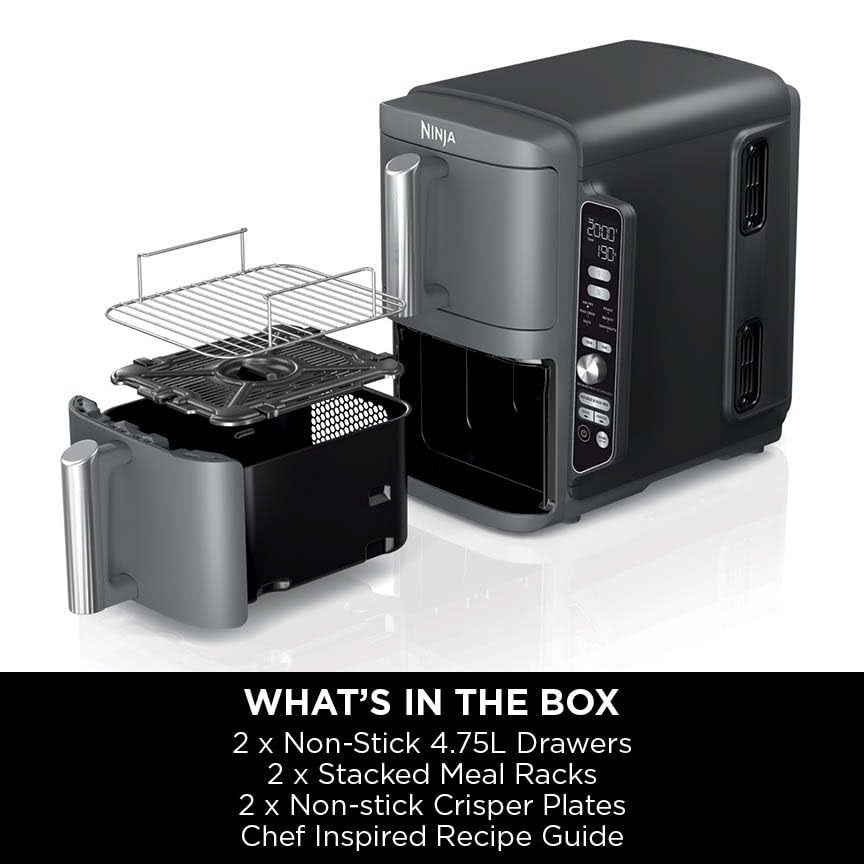 Ninja Double Stack XL Vertical Air Fryer, 9.5L