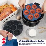 Webake 2PCS Silicone Air Fryer Cupcake Muffin Pan