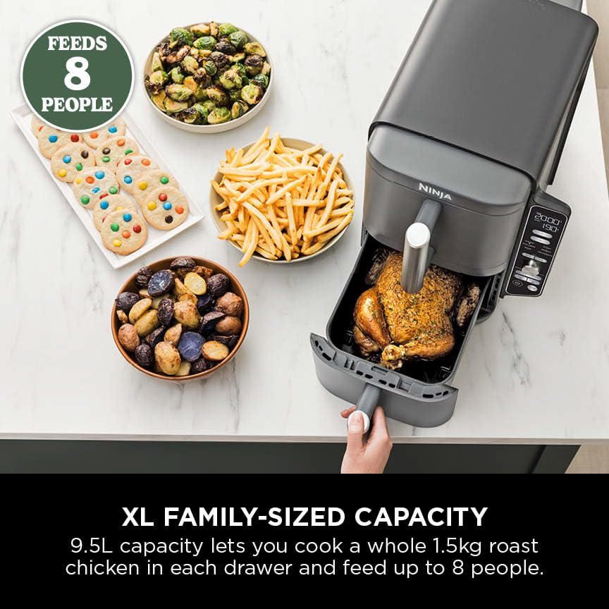 Ninja Double Stack XL Vertical Air Fryer, 9.5L