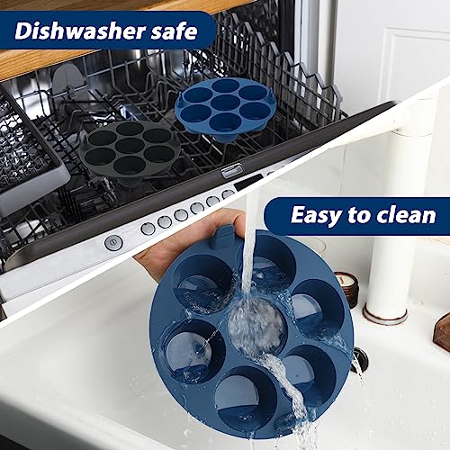 Webake 2PCS Silicone Air Fryer Cupcake Muffin Pan