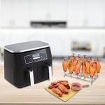 Stainless Steel Air Fryer Rack & Skewer Stand