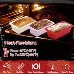 Vinuwu Non-Stick Silicone Mini Loaf Tins, 4Pack