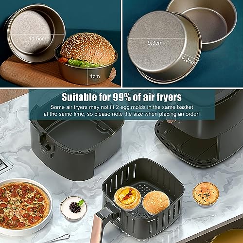 Set of 2 Nonstick Air Fryer Egg Moulds