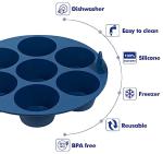 Webake 2PCS Silicone Air Fryer Cupcake Muffin Pan