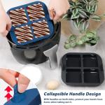 Silicone 4-Cavity Brownie Baking Trays for Air Fryer