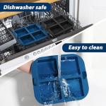 Silicone 4-Cavity Brownie Baking Trays for Air Fryer