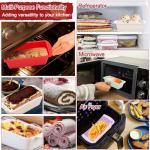 Vinuwu Non-Stick Silicone Mini Loaf Tins, 4Pack