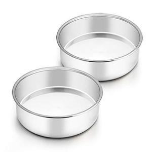 6 Inch Stainless Steel Round Cake Pan Set