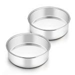 6 Inch Stainless Steel Round Cake Pan Set