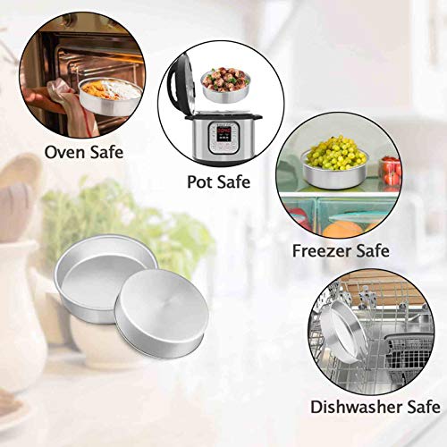 6 Inch Stainless Steel Round Cake Pan Set