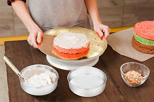 6 Inch Stainless Steel Round Cake Pan Set