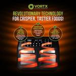 Tower T17102 Dual Compartment Air Fryer Oven, 11L, Black