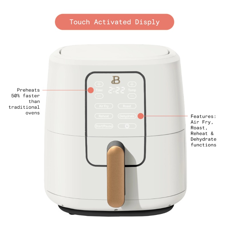 Drew Barrymore's Chic 6 Quart Touchscreen Air Fryer