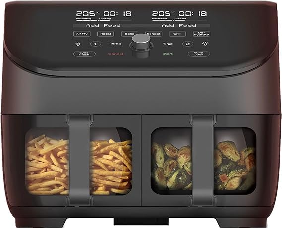 Instant Vortex Plus Dual Air Fryer with 8-in-1 Programmes